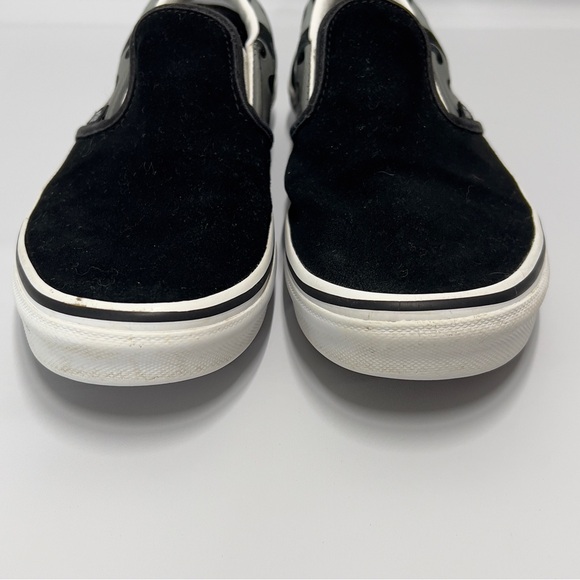 VANS black and Gray  Flames US 6 Juniors slip On Sneaker Shoe - Picture 4 of 14